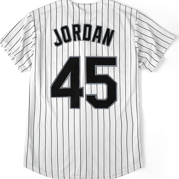 Jordan Barons Other - NEW Michael Jordan Barons Jersey Pinstripe Mens